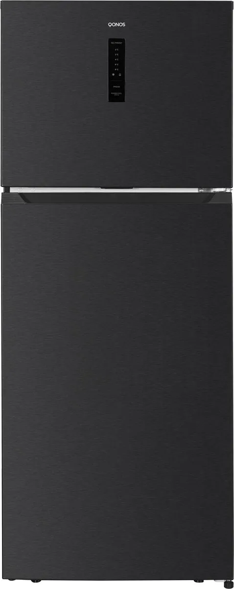 Qonos Q978153 Combi Koel- Vrieskast Dark Inox Look 178x71x69 415 Liter Energy Label E