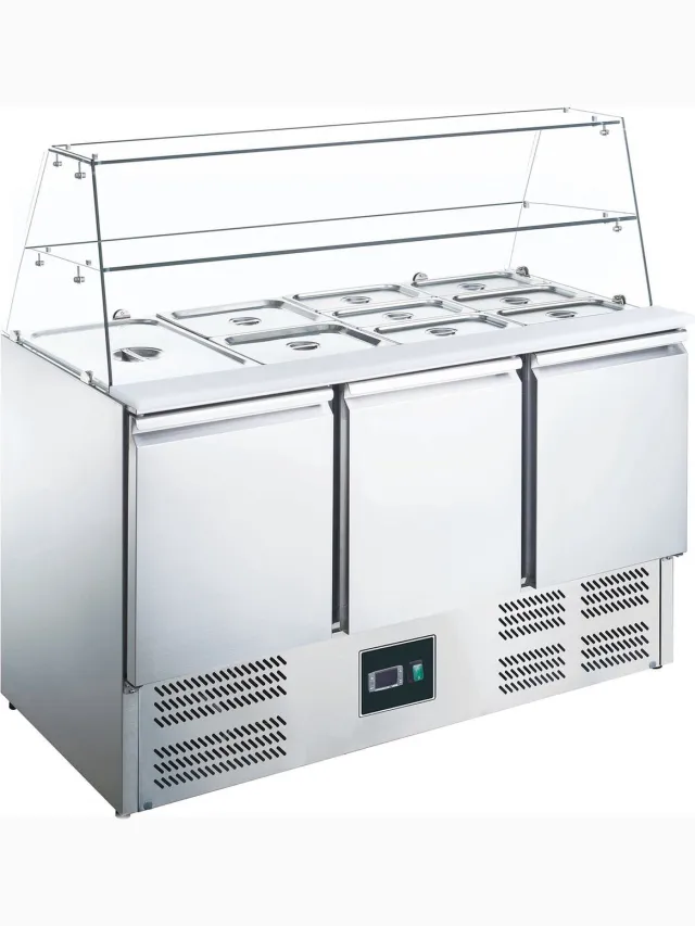 Saro Saladette With Glass Top Model Es 903 G, Saro 465-1090 Grijs