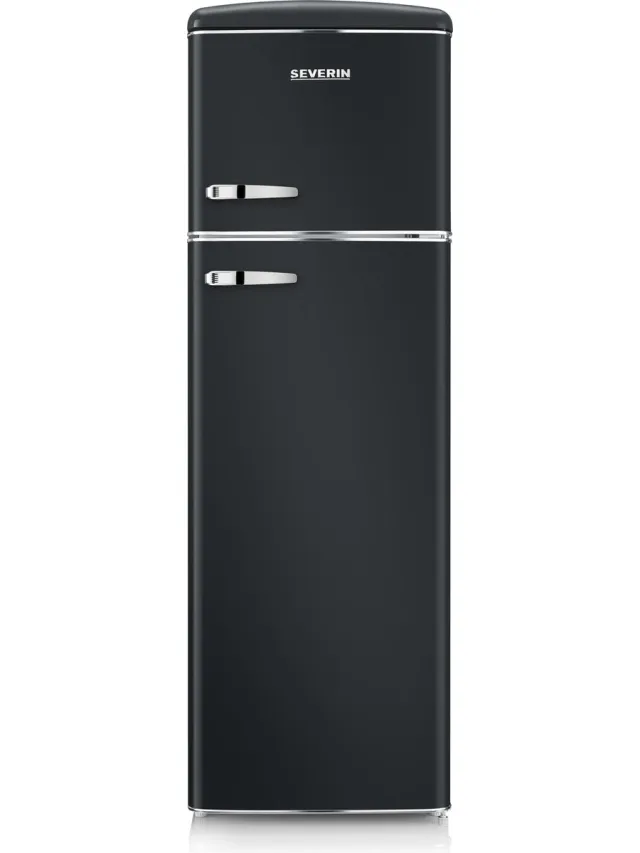 Severin RKG 8984 retro koel-vriescombinatie, 246 liter, zwart