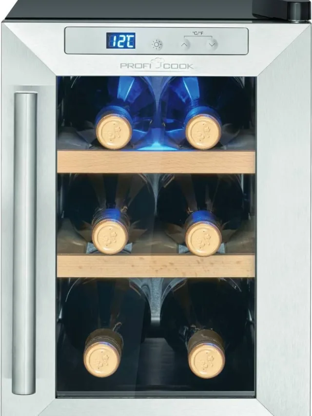 Proficook PC-WK 1231 - Koelkast met Vitrinedeur - Thermo-elektrische Koeling, UV-bestendig Zwart