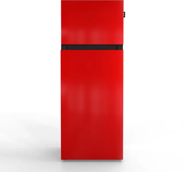 Nunki MEDIUM-FRED / Hot Rod Red Design Koel-vriescombinatie - 206L - E-label - Front in kleur Rood