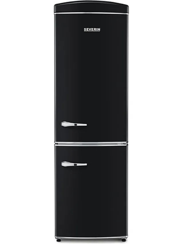 Severin RKG 8998 Retro Combi Koelkast - No Frost - Energieklasse E - Zwart