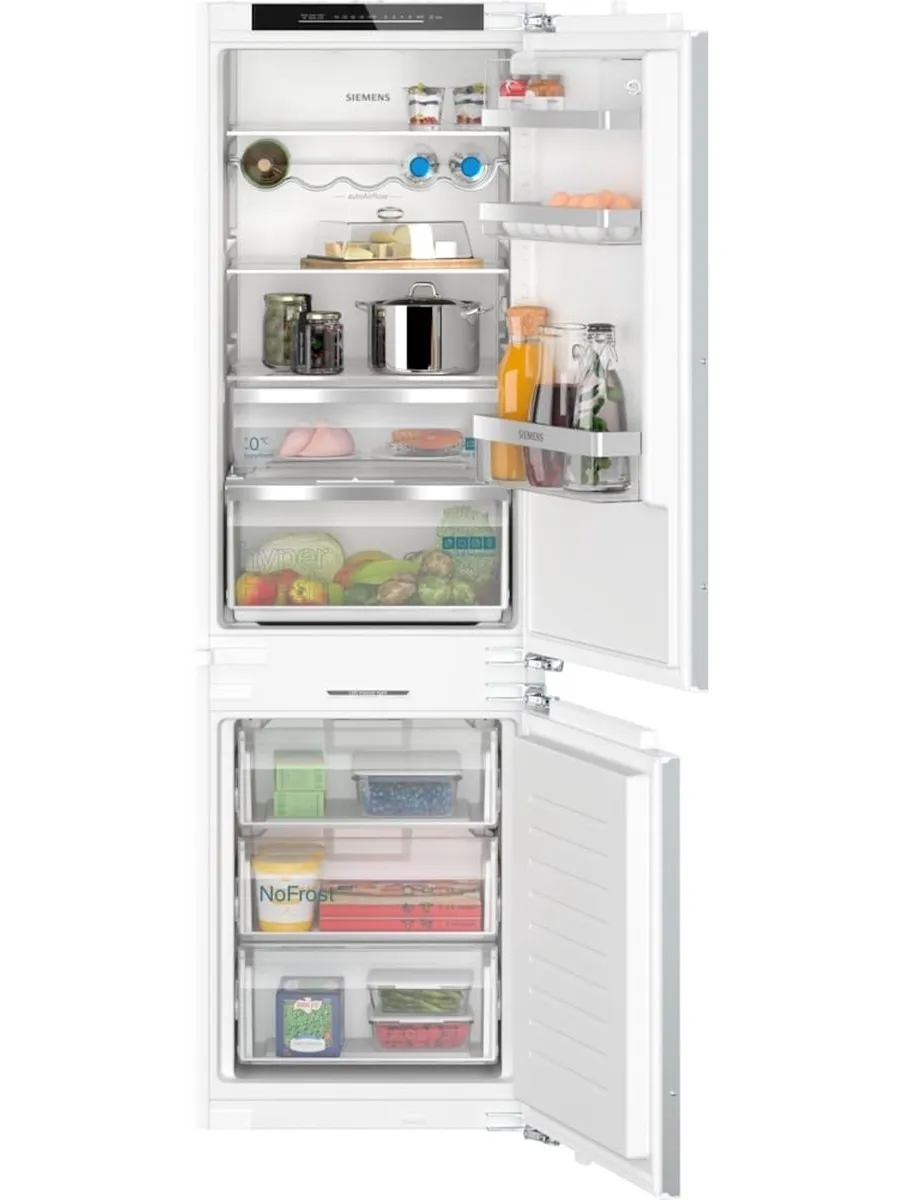 Siemens KI86NADD0 - iQ500 - Inbouw koelkast - koel-vriescombinatie - 177.2 cm x 55.8 cm - Vlakscharnier - softClose - noFrost: nooit meer je vriezer ontdooien - hyperFresh meer ruimte voor groente en fruit