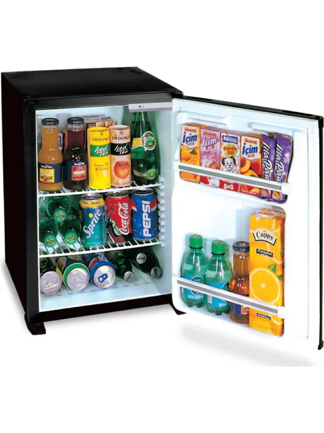 Technomax HP27LN minibar koelkast - 27 liter - compleet geruisloos - met omkeerbare deur Zwart