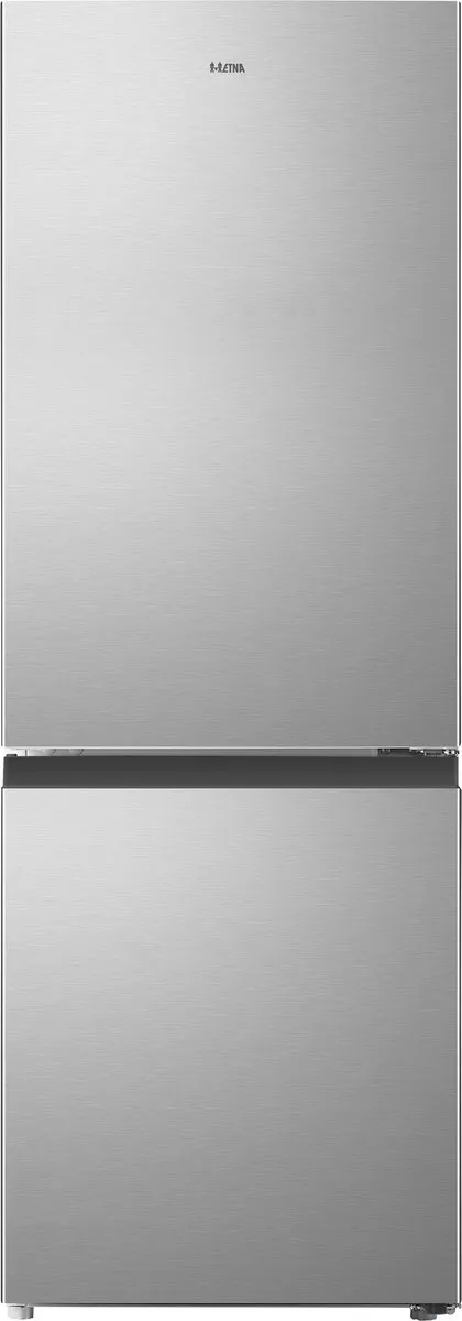 Etna KCV343RVS - Koel/vriescombinatie - RVS - Heldere LED verlichting - Automatisch ontdooien - Energieklasse C - Geluidsniveau 39 dB(A)