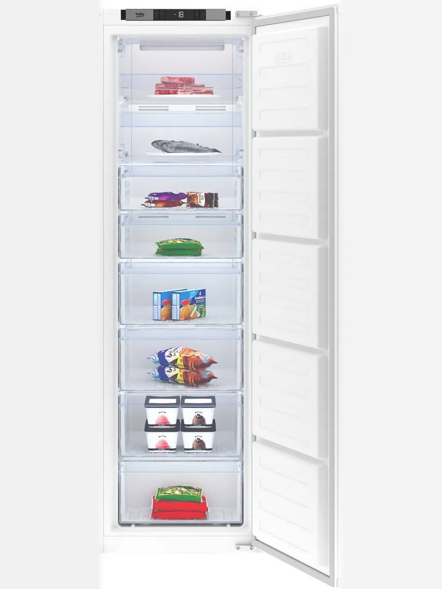 Beko BFNA247E40SN inbouwvriezer, foto 2
