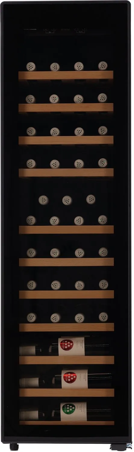 Wine Klima VSA-44 - Zwart - Wijnklimaatkast - Vrijstaand - 44 flessen - 1 zone