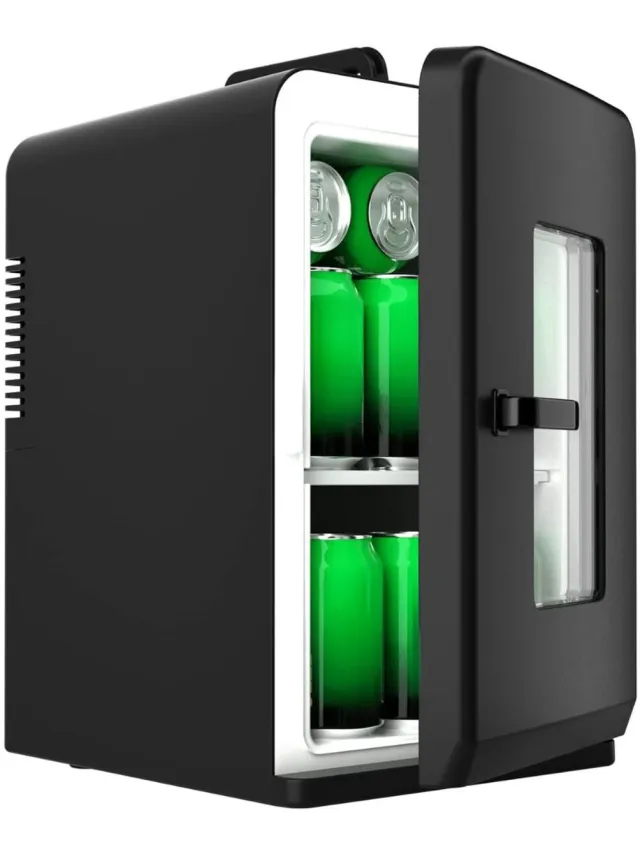CRLYN® Minibar - Mini Koelkast - Skincare Fridge - Zwart