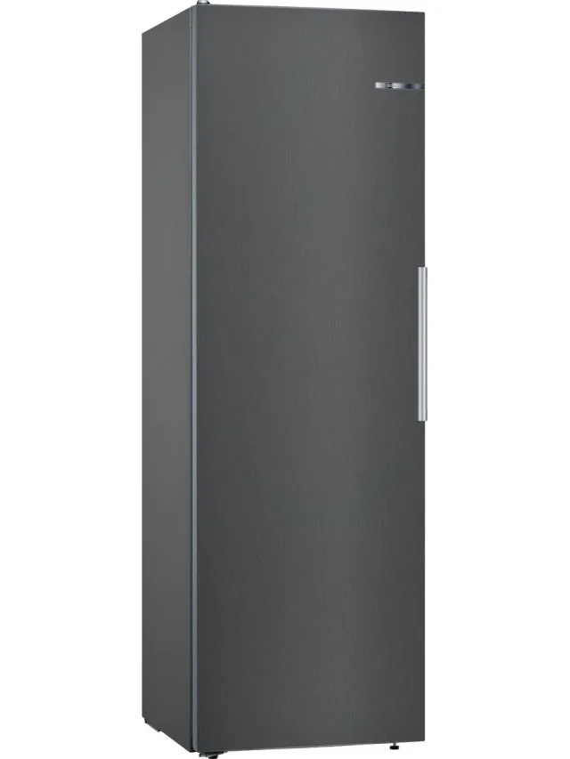 Bosch KSV36VXDP - Serie 4 - Vrijstaande koelkast - 186 x 60 cm - Zwart - Anti-fingerprint - VitaFresh