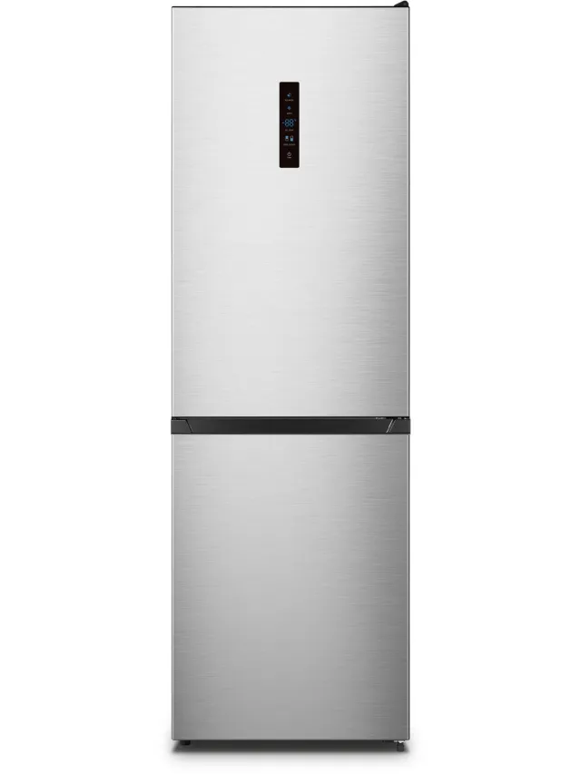 Lincoln Prestige PRCB30FCI Vrijstaande Koel-vriescombinatie - 304L - Total No-Frost - Energieklasse C - Inverter Compressor - Fluisterstil 35dB - RVS Look (Inox) Zilver - RVS-Look