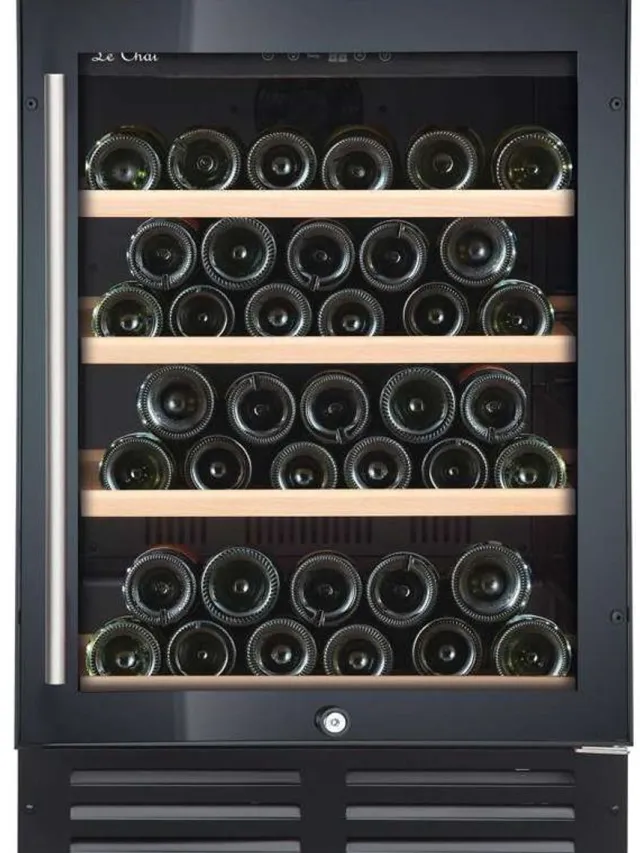 Le Chai PRO Le Chai PRO42E - Wijnkoelkast 1 zone- Vrijstaand of onderbouw - 88 cm H Zwart