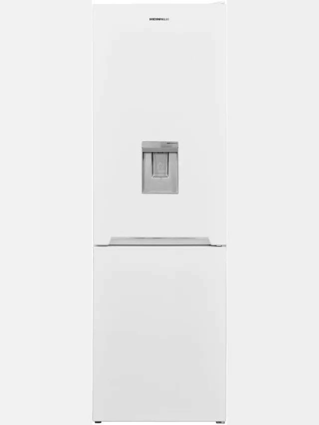 Heinner HCNF-V291WDE++ Koel-vriescombinatie met Waterdispenser 294 L – Full No Frost – Elektronische Bediening LED Display – Freezer Shield – Wit – 5 Jaar Garantie