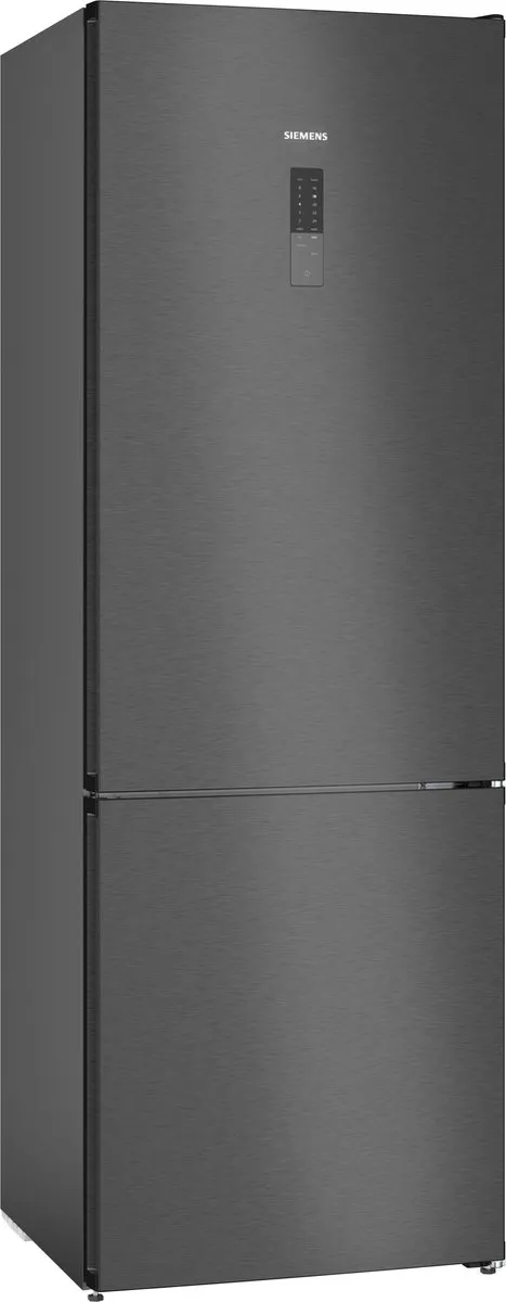 Siemens KG49NXXCF - iQ300 - Koelkast - Koel-vriescombinatie - Energielabel C - Total No Frost Nooit meer ontdooien - Zwart - hyperFresh ruimte voor groente en fruit - superKoelen functie BlackSteel