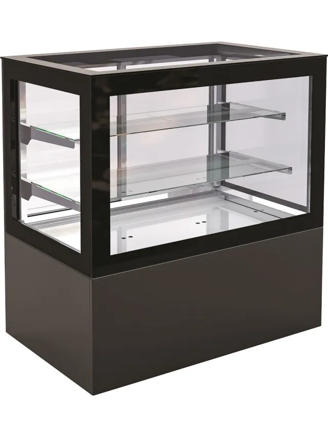 Combisteel Koelvitrine 375l, combisteel 7489.5455 - Horeca & Professioneel Zwart
